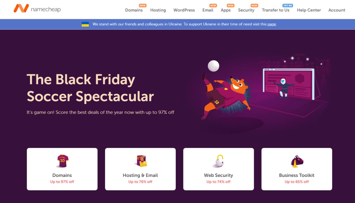 Namecheap Black Friday Deal